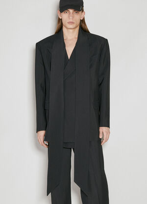 Han Kjøbenhavn Scarf Tailored Blazer Black han0155002