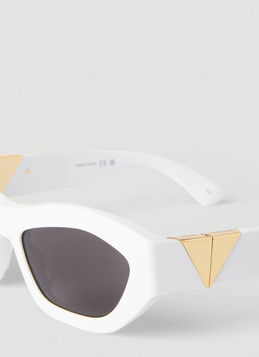 Bottega Veneta BV1221S Hexagonal Sunglasses White bov0251134