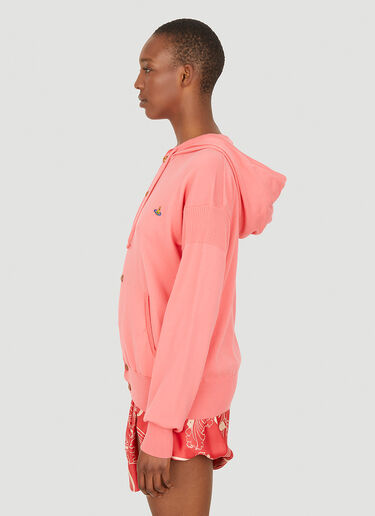 Orb Hooded Cardigan Vivienne Westwood Orb Hooded Cardigan Pink vvw0252022