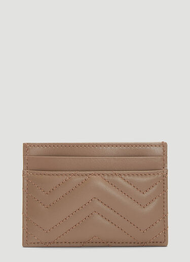 Gucci Beige GG Marmont Card Holder for Women