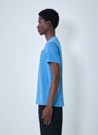 Moncler Cotton Logo T-Shirt Blue mon0164031