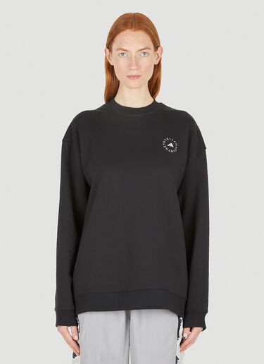 adidas by Stella McCartney Logo Print Sweatshirt Black asm0247002