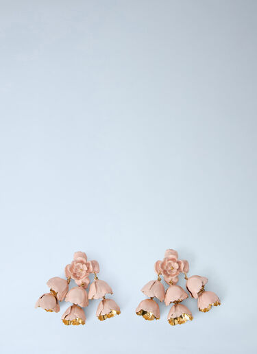 Chloé Floral Drop Earrings Pink chl0264040