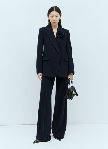 Chloé Buttonless Tailored Blazer Navy chl0255006