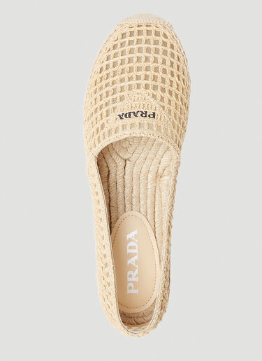 Prada Logo Espadrilles Beige pra0252068