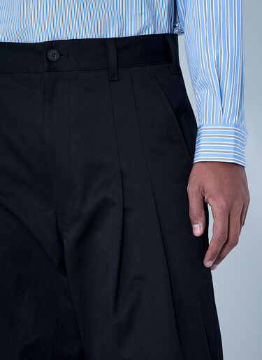 Comme des Garçons Homme Wide-Leg Pleated Trousers Black cdh0164001