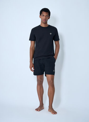 尼龙金属短裤  Stone Island 尼龙金属短裤  黑色 sto0162028