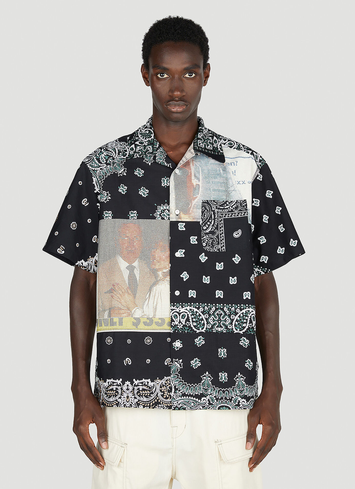 Shop Children Of The Discordance × Yagi Graphic Print Shirt In Black