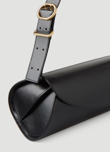 Jil Sander Cannolo Medium Shoulder Bag Black jil0248013