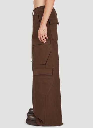 Rick Owens Drawstring Waistband Cargo Pants Brown ric0153009