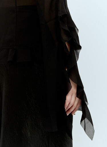 Acne Studios 러플 블라우스 블랙 acn0255009
