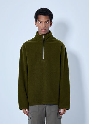 RIER Fleece Polo Sweatshirt Green rrr0165009
