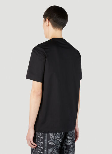 Versace 图案印花 T 恤 黑色 ver0151017