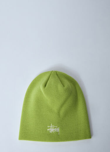 Stüssy Logo Motif Beanie Hat Yellow sts0160019