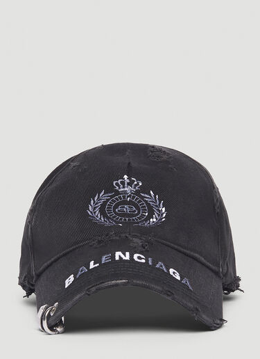 Balenciaga Destroy Piercing Cap Black bal0245101
