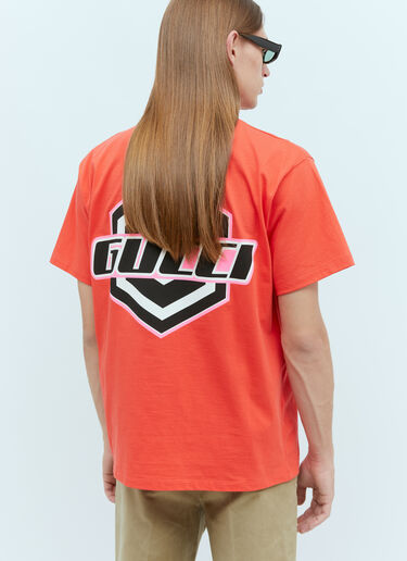 Gucci Logo Emblems T-Shirt Red guc0155061