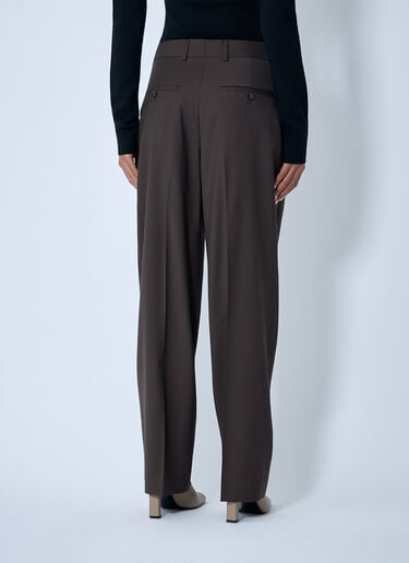 TOTEME Pleated Pants Brown tot0263021