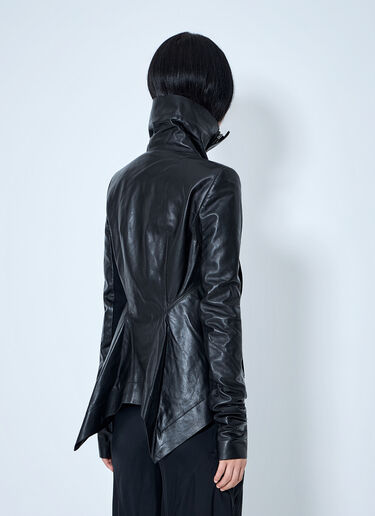 LN-CC® - Rick Owens: Naska Biker Jacket - Black Rick Owens Naska Biker Jacket Black ric0265004