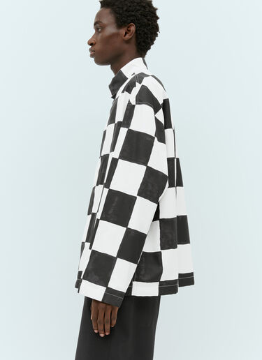 Jil Sander 印花束腰短夹克 黑色 jil0154001