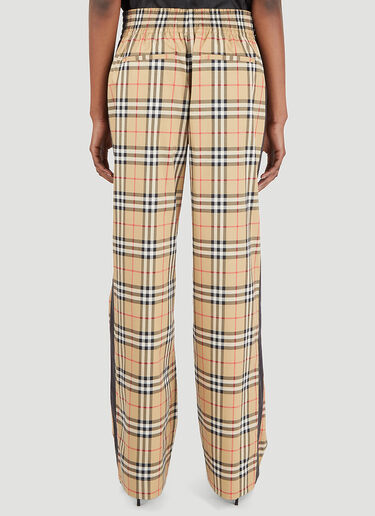 Burberry Louane 格纹长裤 米 bur0246089