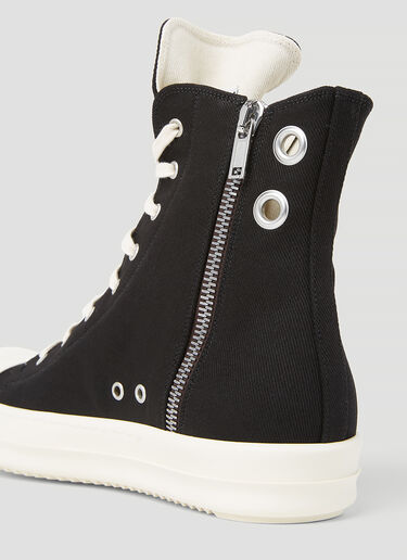 Rick Owens DRKSHDW 牛仔布高帮运动鞋 黑色 drk0154017