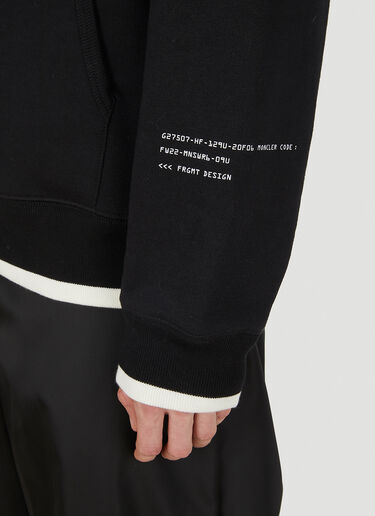 Logo Embroidery Hooded Sweatshirt 7 Moncler FRGMT Hiroshi Fujiwara Logo Embroidery Hooded Sweatshirt Black mfr0351004