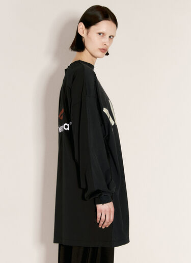 Balenciaga 双层前襟 T 恤 黑色 bal0256011