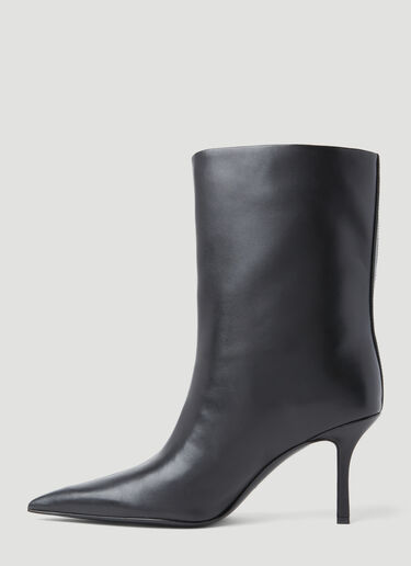 Alexander Wang Delphine Leather Ankle Boots Black awg0254018