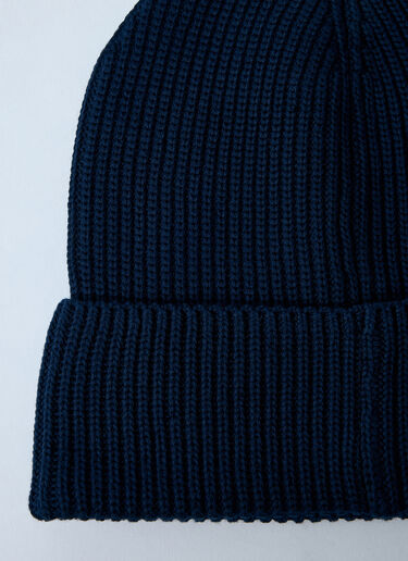 Moncler 徽标贴饰无檐便帽 藏蓝色 mon0159053