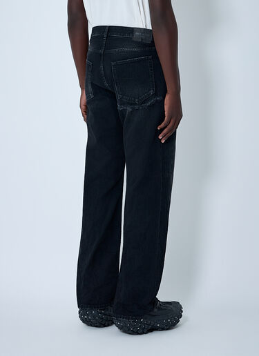 Distressed Denim Jeans Balenciaga Distressed Denim Jeans Black bal0162006