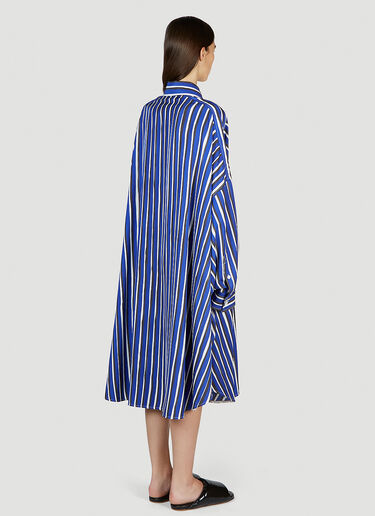 Bottega Veneta Hand Drawn Stripe Shirt Dress Blue bov0251107