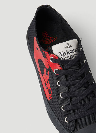 Vivienne Westwood Plimsoll 로우 탑 스니커즈 블랙 vvw0150073