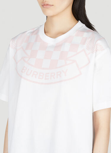 Burberry Logo Print T-Shirt White bur0253016
