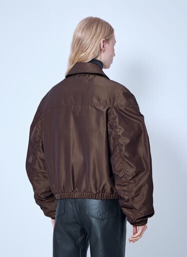 Lemaire Puffer Blouson In Water-Repellent Canvas Brown lem0366001