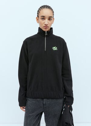 LN-CC® - Carne Bollente: Turn Around Quarter-Zip Sweatshirt - Black Carne Bollente Turn Around Quarter-Zip Sweatshirt Black cbn0354006
