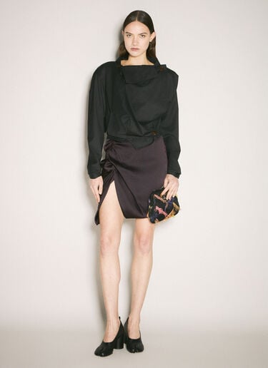 Vivienne Westwood Mini Side Panther Skirt Purple vvw0259038