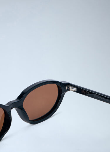 Oval Frame Sunglasses Retrosuperfuture x MM6 Oval Frame Sunglasses Brown rmm0364003