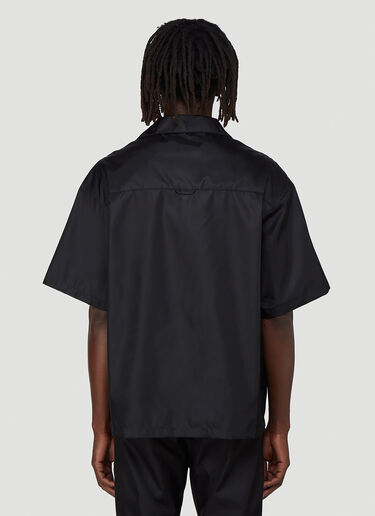 Prada Nylon Short-Sleeved Shirt Black pra0141045