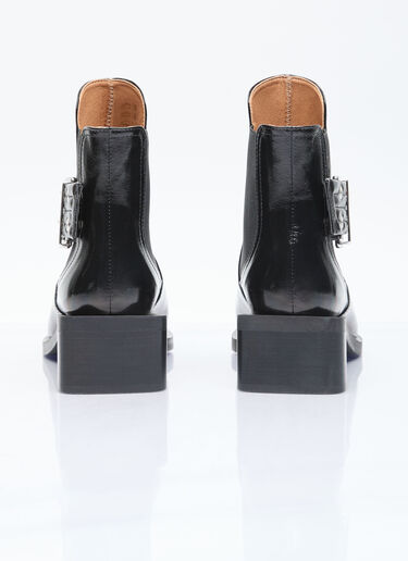 GANNI Chunky Buckle Chelsea Boots Black gan0255084