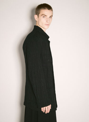 Yohji Yamamoto 질감 마감 셔츠 재킷  블랙 yoy0158012