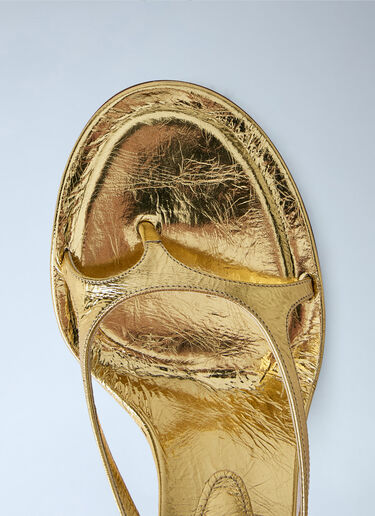Acne Studios Kitten Heel Sandals Gold acn0265006