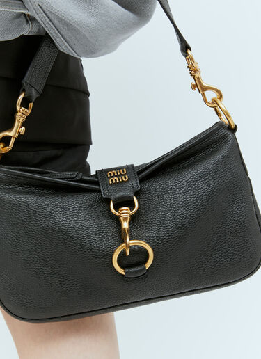 Miu Miu Leather Shoulder Bag Black miu0252077