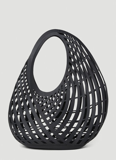Mugler Spiral Cut-Out Tote Bag Black mug0252060