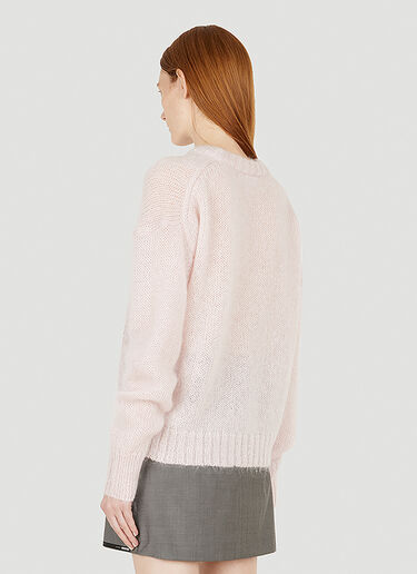 GANNI 파인 니트 스웨터 핑크 gan0248018