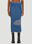 Mainline:RUS/Fr.CA/DE Panelled Mid Length Skirt Blue mai0249001