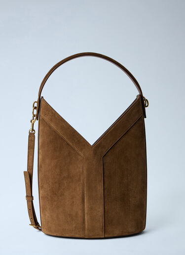 Saint Laurent Y トップハンドル バケットバッグ ブラウン sla0263098