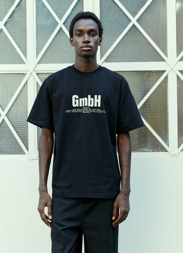 GmbH ロゴプリントTシャツ ブラック gmb0154014