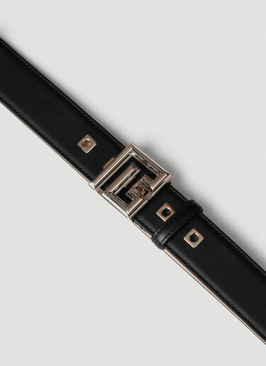 Balmain PB Plaque Belt Black bln0153030