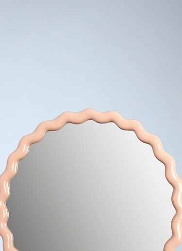 &k Amsterdam Zigzag Round Mirror Beige wps0692372