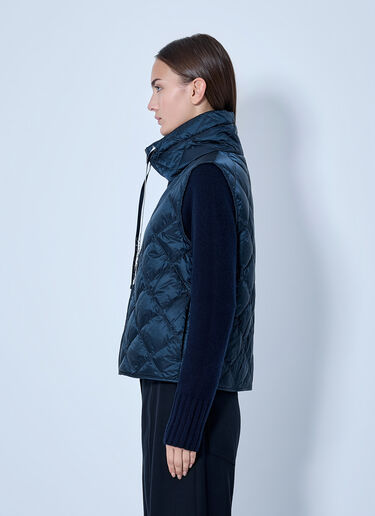 LN-CC® - Max Mara: Quilted Gilet with Drawstring Collar - Navy Max Mara Quilted Gilet with Drawstring Collar Navy max0266152